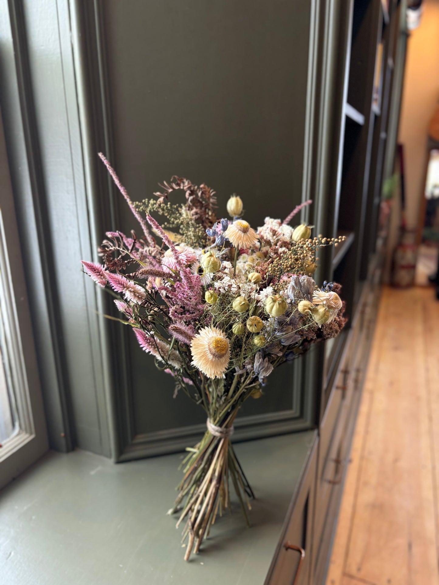 Pastel Blue and Rose Deluxe Spring Bouquet