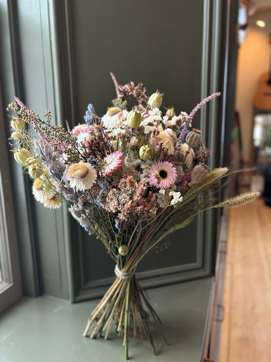 Pastel Blue and Rose Deluxe Spring Bouquet